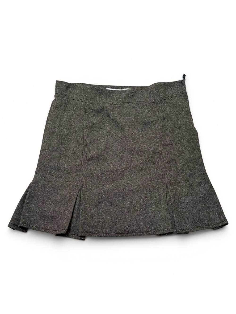 Y2K Brown Pleated Studio M Skirt